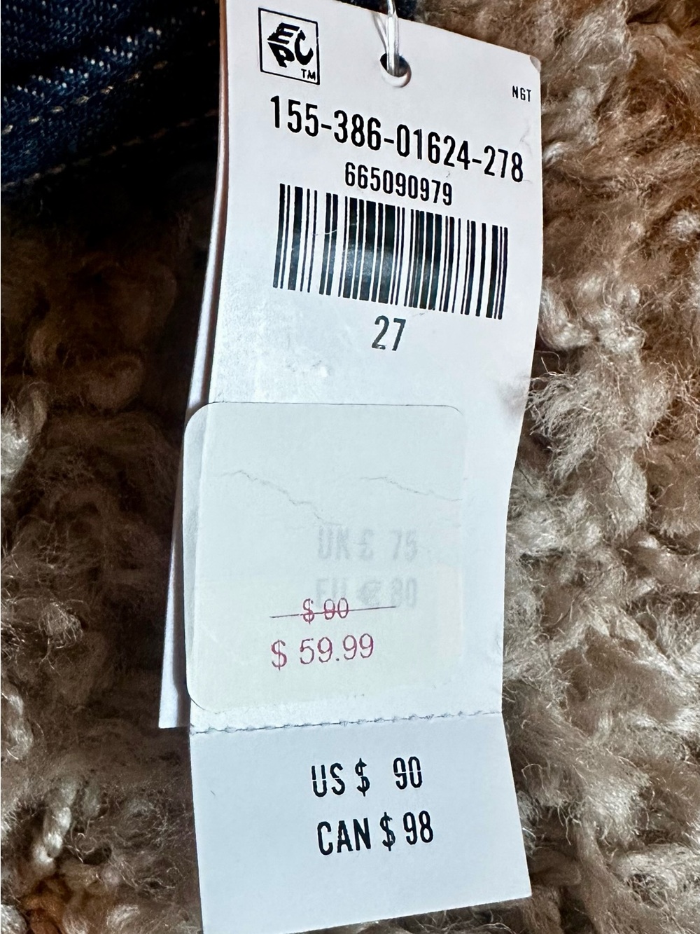 NWT Abercrombie & Fitch High Rise 90s Relaxed Martini
Embroidered
Jean - Size 27 - Picture 9 of 11